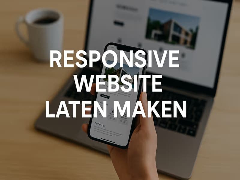 Responsive website op mobiel, tablet en desktop