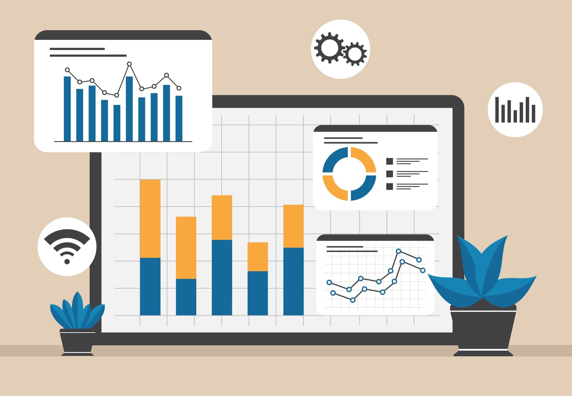 Performance dashboard with Core Web Vitals and a speed score of a website